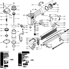 Page A Diagram and Parts List for  Porter Cable
